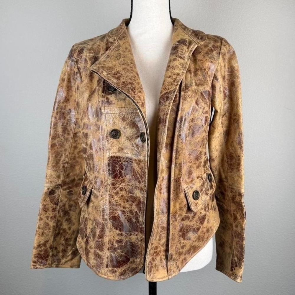Corral embossed Leather Western Jacket Size Small - Picture 7 of 8